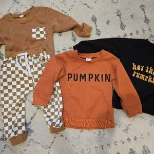 Pumpkin Themed Toddler Outfits